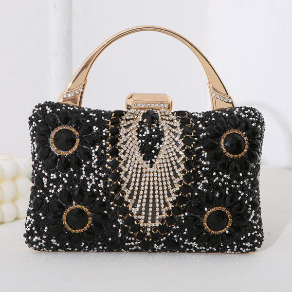 New Metal Handheld Handmade Diamond Inlaid Dinner Bag - Image 4