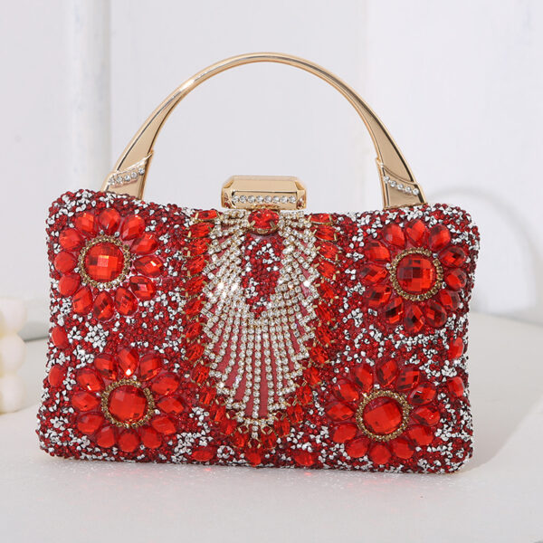 New Metal Handheld Handmade Diamond Inlaid Dinner Bag - Image 2