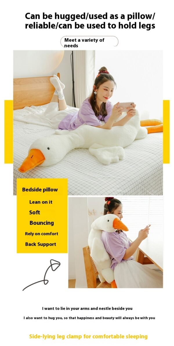 Cute Big White Geese Pillow Plush Toy - Image 8