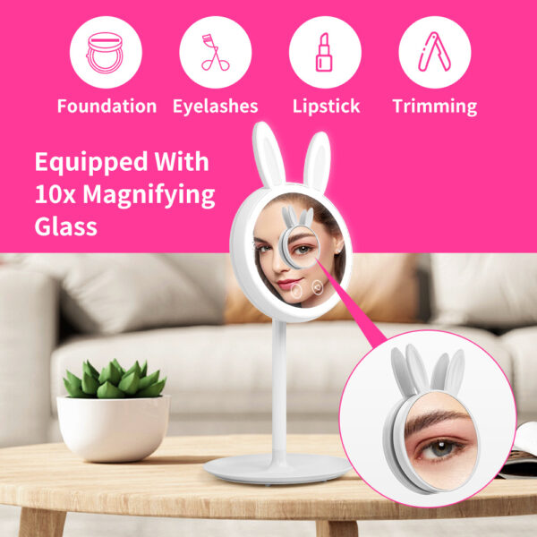 Cute Bunny Makeup Mirror - Image 3