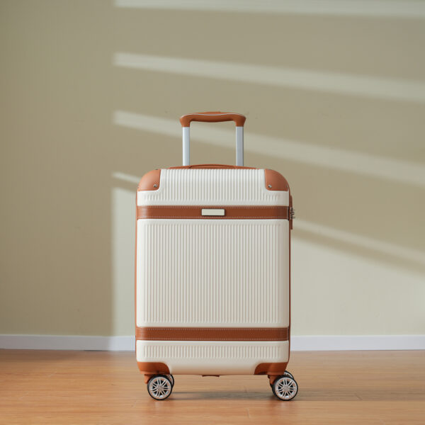 Hardshell Luggage Sets 3 Piece Carry-on Suitcase Double Spinner Wheels With TSA Lock - Image 6