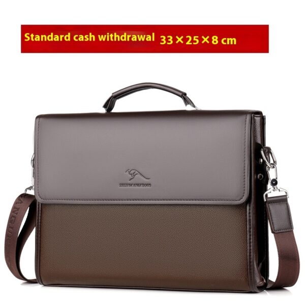 Men's Handbag Business Briefcase Shoulder Crossbody Bag - Image 2